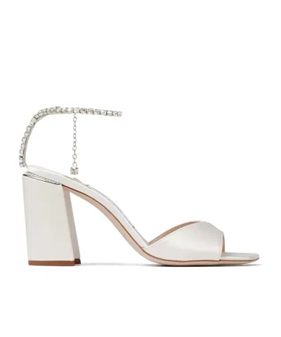 Jimmy Choo Thick-heeled Sandals In White