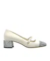 Jimmy Choo Thick Heels In White
