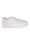 Jimmy Choo Maxi Platform Sneakers Canvas Palma In White