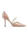 Jimmy Choo Thin Sole And Shallow Cut High Heels In Nude