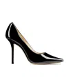Jimmy Choo Love 100mm Pumps In Black