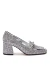 Jimmy Choo Diamond Tilda 65mm Glitter Pumps In Silver