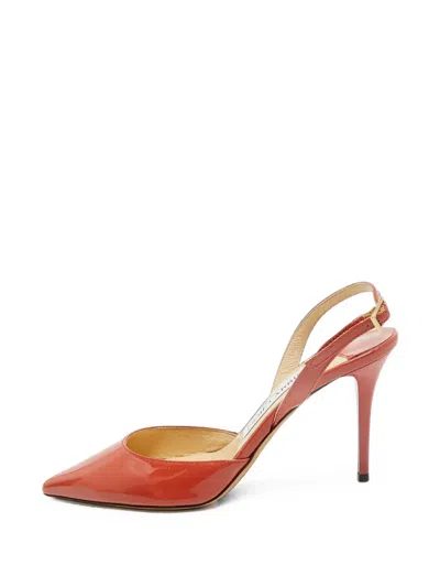 Pre-owned Jimmy Choo Tilly Slingback Pumps In Orange