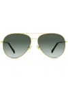 Jimmy Choo Tinted Round-frame Sunglasses In Black