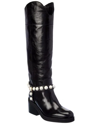 JIMMY CHOO JIMMY CHOO TONYA 70 LEATHER KNEE HIGH BOOT