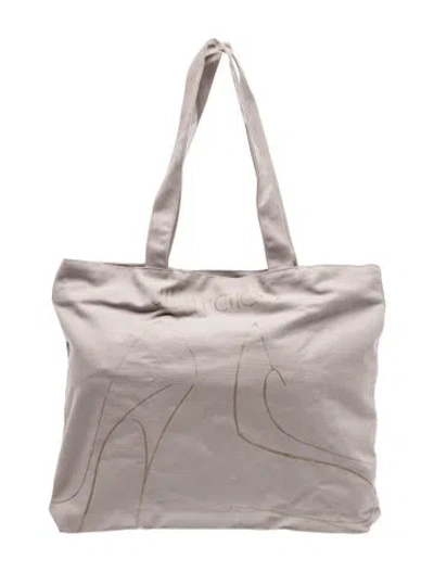 Pre-owned Jimmy Choo Tote In Gray