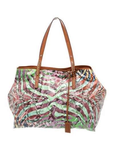 Pre-owned Jimmy Choo Tote In Green