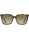 Jimmy Choo Totta Sunglasses In Brown