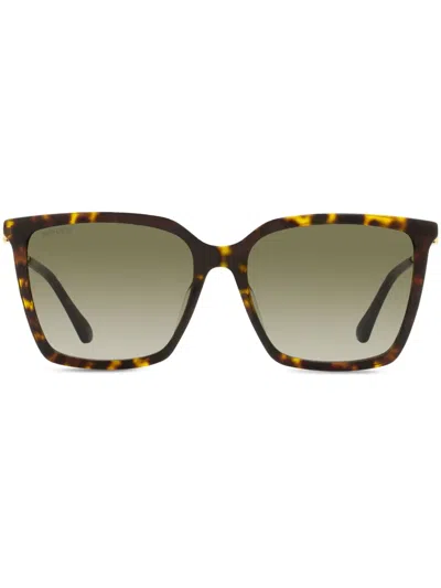 Jimmy Choo Totta Sunglasses In Brown