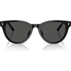 Jimmy Choo Trace 53mm Phantos Sunglasses In Black/dark Grey