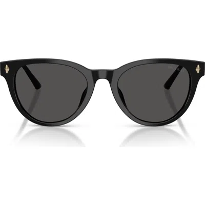 Jimmy Choo Trace 53mm Phantos Sunglasses In Black/dark Grey