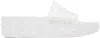 Jimmy Choo Transparent Diamond Slides In V White