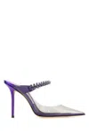 Jimmy Choo Bing Crystal Clear Mule Pumps In Printed