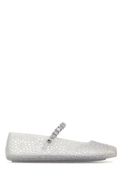 Jimmy Choo Transparent Rubber The Jelly Ballerinas In Multi