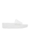 Jimmy Choo Transparent Diamond Slides In White