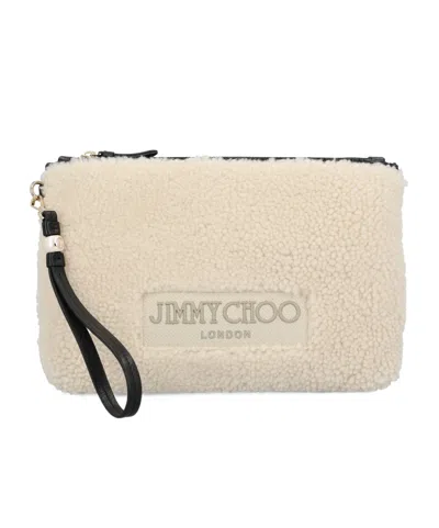 Jimmy Choo Trap Clutch In Black