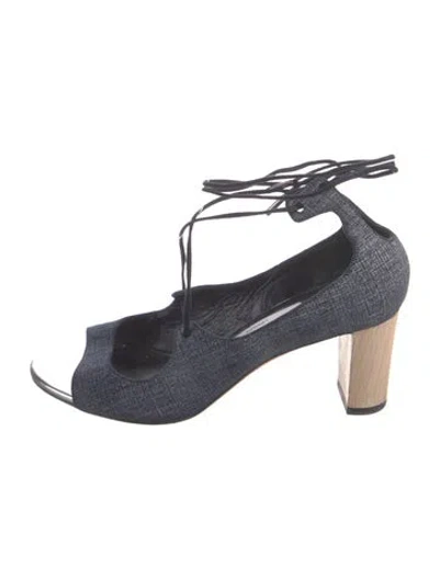 Pre-owned Jimmy Choo T-strap Pumps In Blue