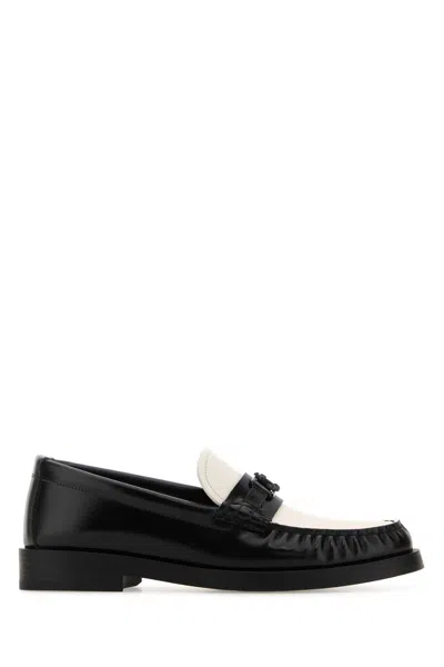 Jimmy Choo Two-tone Leather Addie Loafers