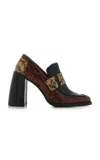 Jimmy Choo Tylor Snake-effect Leather Loafers
