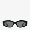 Jimmy Choo Uma Black Geometric Sunglasses Black One Size In Black