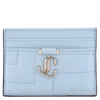 Jimmy Choo Umika Leather Card Case In Blue