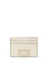 Jimmy Choo Umika Leather Card Holder In Grey
