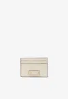 Jimmy Choo Umika Lizard Print Leather Cardholder In Natural