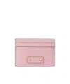 Jimmy Choo Umika Snakeskin-effect Leather Card Holder In Pink
