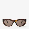 Jimmy Choo Vale Sunglasses In E5002 Havana