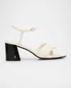 Jimmy Choo Valla 65 Vacchetta Sandals In White