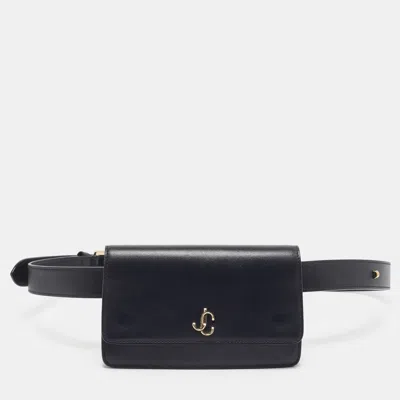 Pre-owned Jimmy Choo Varenne Black Leather Belt Bag