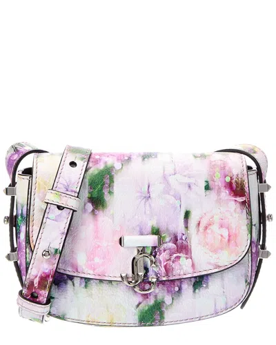 Jimmy Choo Varenne Leather Satchel In Purple