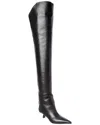 Jimmy Choo Vari 45 Leather Over-the-knee Boot In Black