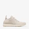 Jimmy Choo Veles Cashmere Knit Trainers In Neutral