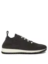 Jimmy Choo Low Top Sneakers With Pearls And Knitted Upper