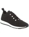 Jimmy Choo Womens X Coffee Veles Pearl-embellished Crochet-knit Low-top Trainers In Black