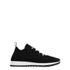 Jimmy Choo Cashmere Knit Sneakers Pearl Embellishments In Black