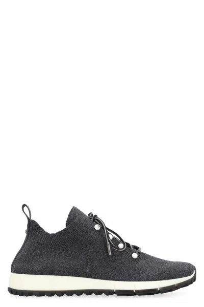 Jimmy Choo Veles Fabric Low-top Sneakers In Gray