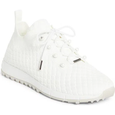 Jimmy Choo Veles Faux Pearl Knit Sneaker
