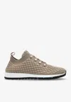 Jimmy Choo Veles Lace-up Sneakers In Brown