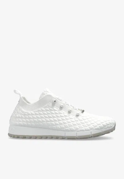 Jimmy Choo Veles Lace-up Sneakers In White