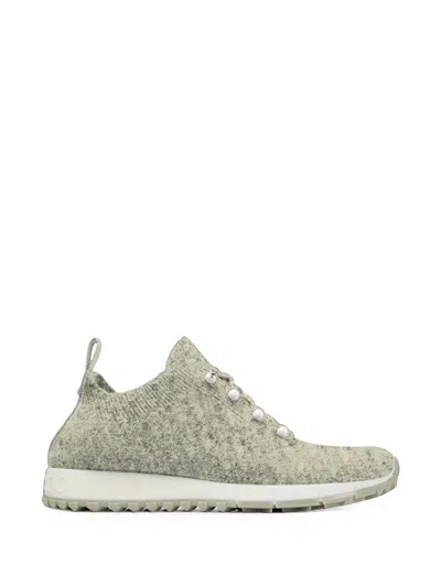Jimmy Choo Veles Pearl-embellished Sneakers In Gray