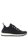 Jimmy Choo Low Top Sneakers With Pearls And Knitted Upper In Black