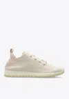 Jimmy Choo Veles Stretch Knit Sneakers In Cream