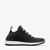 Jimmy Choo Low Top Sneakers With Pearls And Knitted Upper In X Black Mix