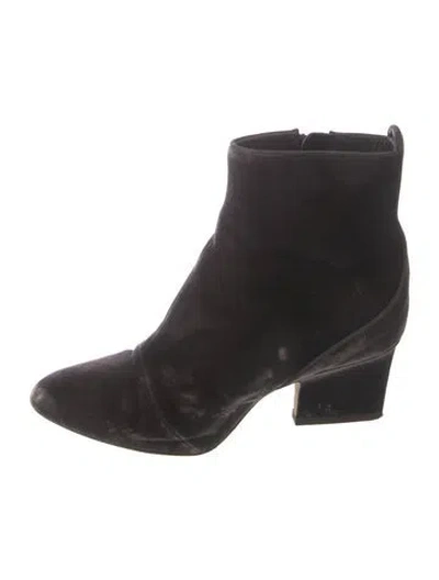 Pre-owned Jimmy Choo Velvet Boots In Neutrals