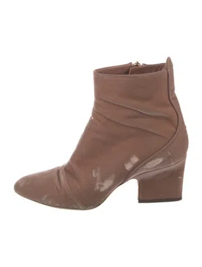 Pre-owned Jimmy Choo Velvet Boots In Pink
