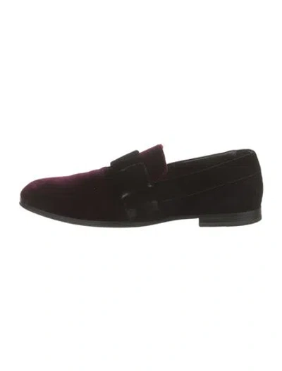 Pre-owned Jimmy Choo Velvet Monk Straps In Black