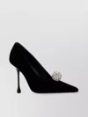 Jimmy Choo Orb 50 Crystal-embellished Velvet Pumps