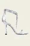 Jimmy Choo 'verity' Metallic Sandals With High Stiletto Heel